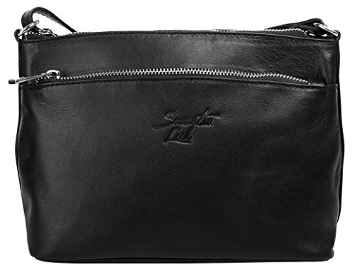 Samantha Look Umhängetasche echt Leder Damen | Made in Italy, Verstellbarer Schultergurt, Kompakte Größe, Modisches Design | 019954 von Samantha Look