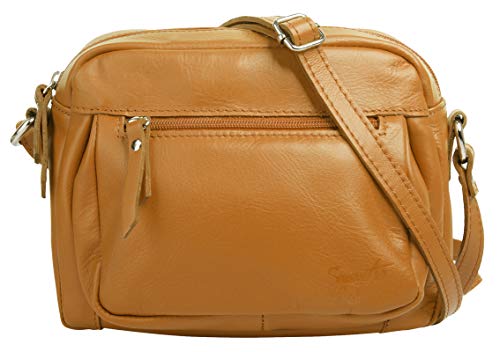 Samantha Look Umhängetasche echt Leder Damen | Made in Italy, verstellbare Umhängetasche, modernes Design, Kompakte Größe | 020964 von Samantha Look