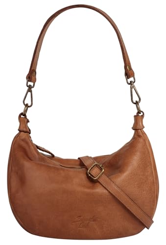 Samantha Look Umhängetasche echt Leder Damen | Made in Italy | Premium Crossbody Bag | Multifunktionale Handtasche mit Smartphonefach | 022213 von Samantha Look
