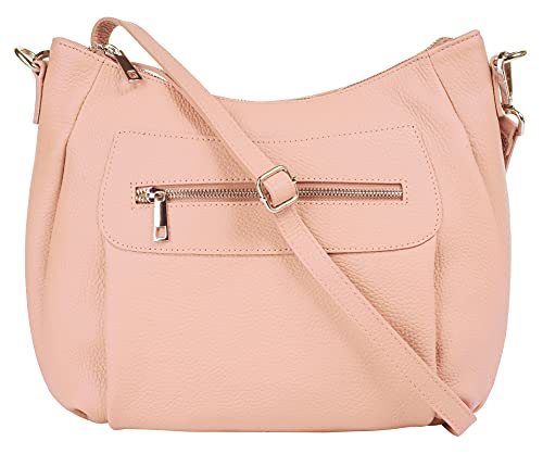 Samantha Look Umhängetasche rosa echt Leder Damen - 021215 von Samantha Look