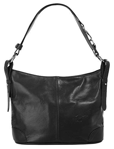 Samantha Look Umhängetasche schwarz echt Leder Damen - 017786 von Samantha Look