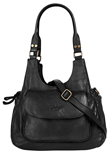 Samantha Look Umhängetasche schwarz echt Leder Damen - 021685 von Samantha Look