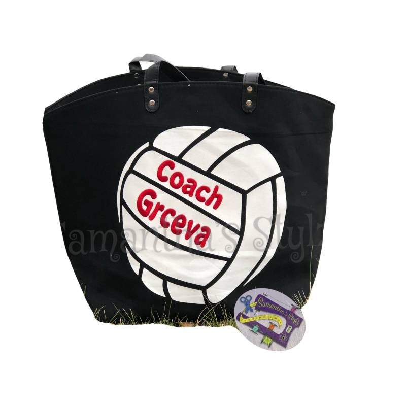 Personalisierte Volleyball Tasche, Große Sporttasche, Personalisierter Volleyball, Weiße Tasche Personalisierte Volleyball Tasche, Große Sporttasche, Personalisierter Volleyball, Weiße Tasche von SamanthasStylz