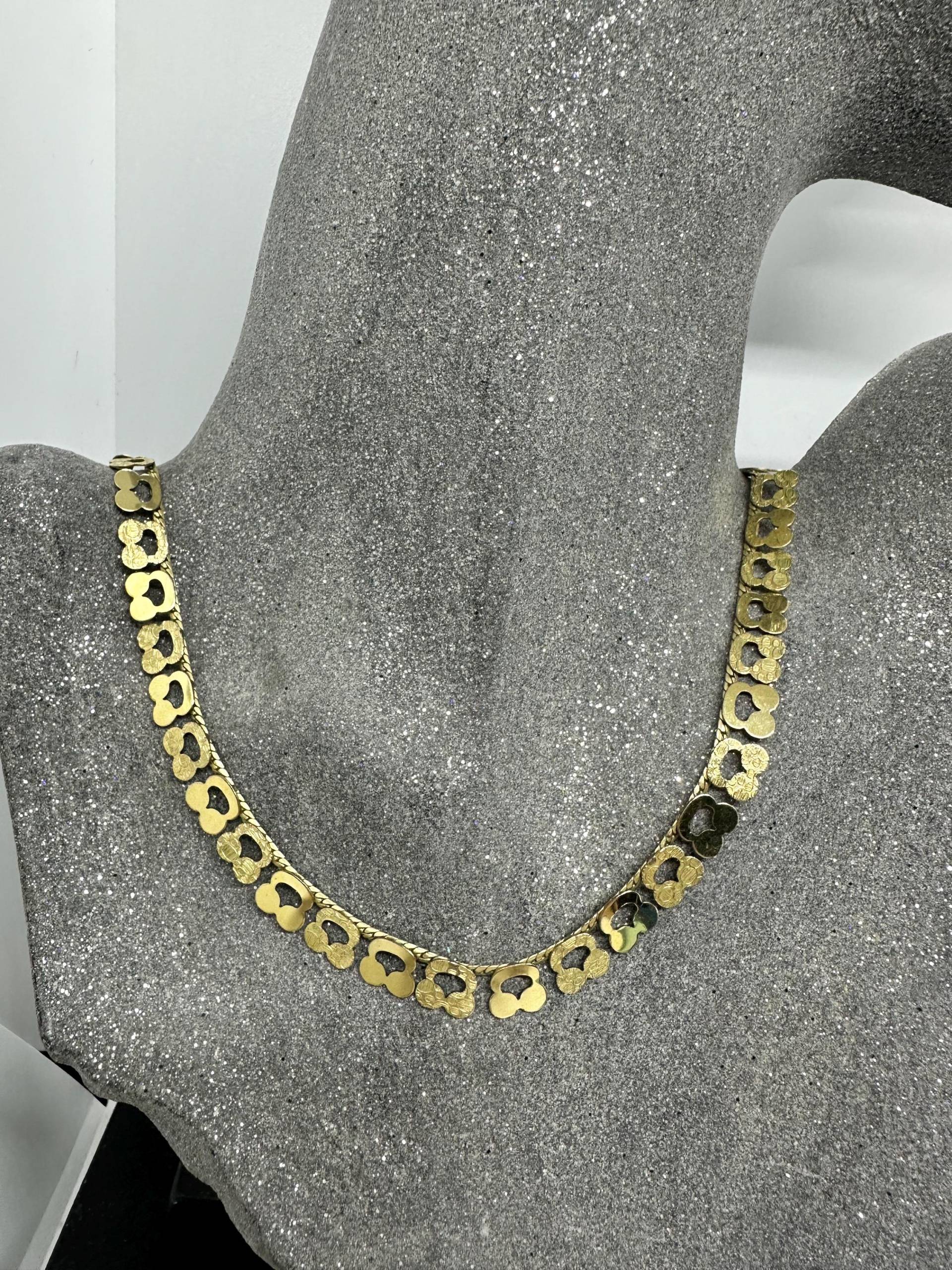 Avon Gliederkette Halskette, Edelstahl, Vintage Vergoldete, Kurz, Vergoldet Breit 90Er Jahre 90S Kette Masch Schlicht Elegant von SamatimeVintage