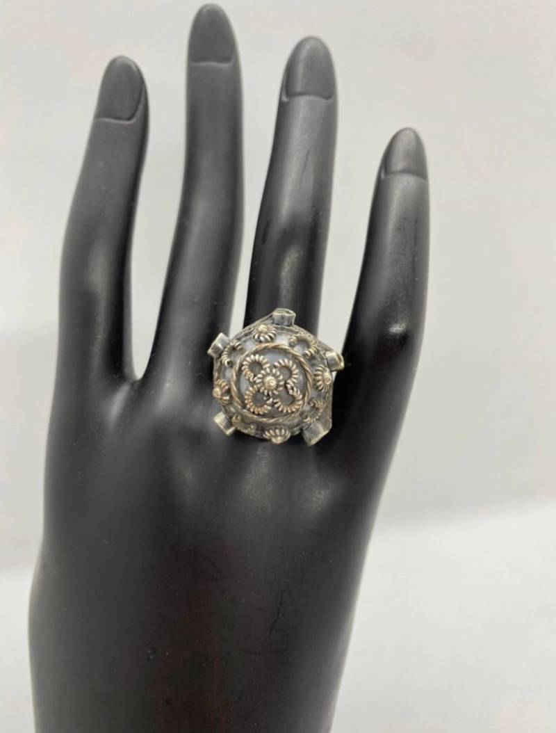 Echtsilber Ring 925 Vintage Massiv Boho Hippie Handmade Mexico 19, 5mm/61 Gepflegter Zustand Retro Damen Gift von SamatimeVintage