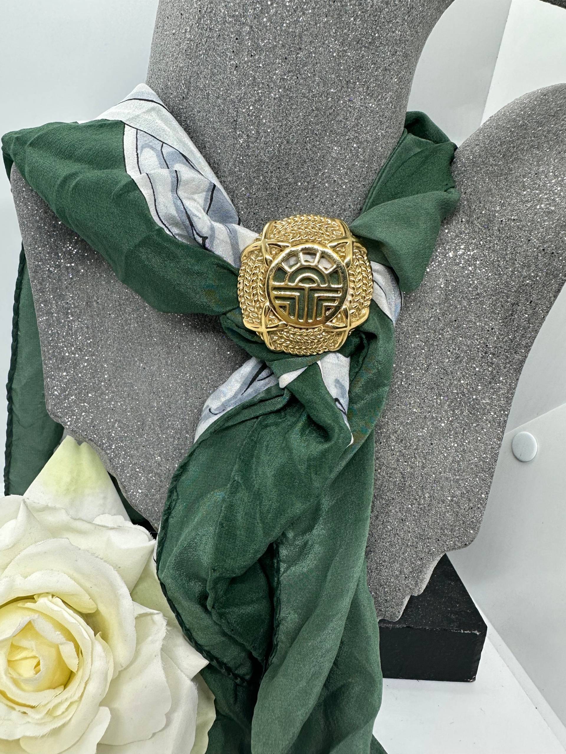 Louis Feraud Bijoux Vintage Schalclips Schalklemme Tuchklemme Designer Paris Vergoldet Edelstahl Wie Neu Brosche Pin von SamatimeVintage