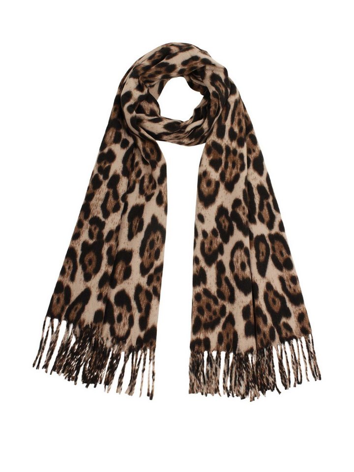 Samaya Modeschal Nosany, (1-St), mit Animalmuster und Fransen von Samaya