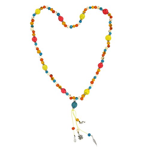 Sambaia Halskette aus Acai und Paxiubao Samen, Metallzwischenteile, original von Sambaia