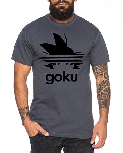Adi Goku Herren T-Shirt Dragon Master Son Ball Vegeta Turtle Roshi Db, Farbe:Dunkelgrau;Größe:M von Sambosa