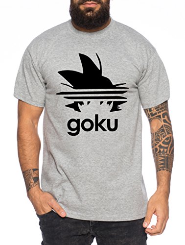 Adi Goku Herren T-Shirt Dragon Master Son Ball Vegeta Turtle Roshi Db, Farbe:Dunkelgrau Meliert;Größe:M von Sambosa