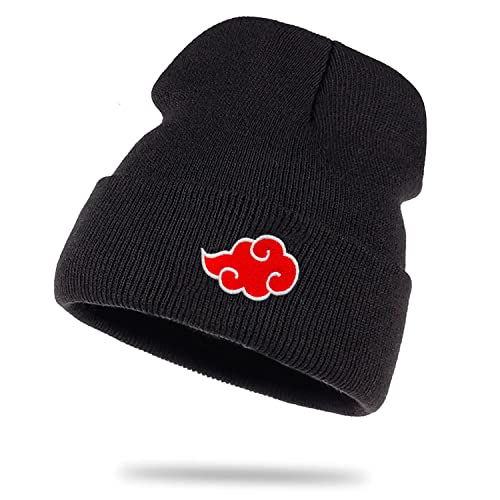 Akatsuki - Coole rote Wolke Wollmütze Wintermütze Rollmütze Anime Beanie Mütze Seemannsmütze Unisex Piece Akatsuki - Coole rote Wolke Wollmütze Wintermütze Rollmütze Anime Beanie Mütze Seemannsmütze Unisex Piece von Sambosa