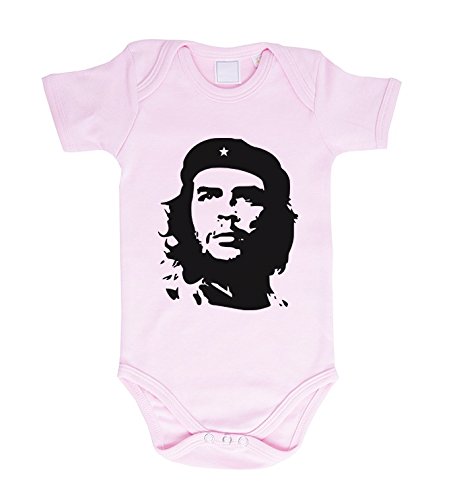 Che Guevara Baby Strampler Body Cuba Libre Comandante, Farbe:Rosa;Größe:68 von Sambosa
