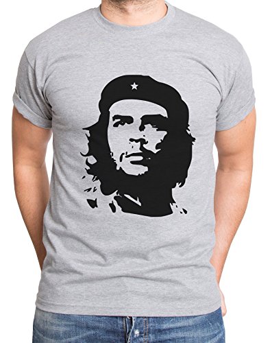 Che Guevara Herren T-Shirt Cuba Libre Comandante, Farbe:Dunkelgrau Meliert;Größe:XL von Sambosa