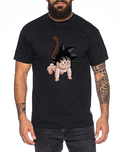Dragon Vegeta Ball Son Goku Roshi DBZ Kult Fun Manga Anime Baby Herren T-Shirt, Farbe:Schwarz;Größe:M von Sambosa