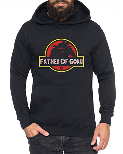 Father of Goku Nerd Herren Hoodie One Goku Dragon Master Son Ball Vegeta Turtle Roshi Piece Golds Db, Farbe:Schwarz;Größe:L von Sambosa