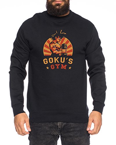 Gokuretro Herren Sweatshirt Goku Dragon Master Son Ball Vegeta Turtle Roshi Db, Farbe:Schwarz;Größe:XXL von Sambosa