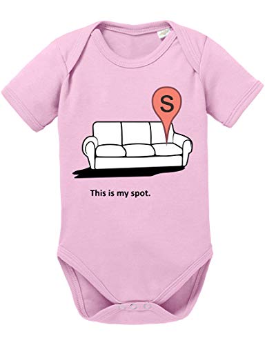 Mein Platz Big Baby Strampler Bang Bio Sheldon Baumwolle Theory Body Jungen & Mädchen 0-12 Monate, Größe:56/0-2 Monate, Farbe:Rosa von Sambosa