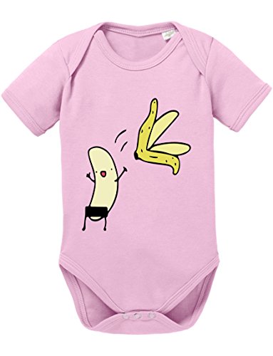 Nackte Banane Baby Strampler Body, Größe:62;Farbe:Rosa von Sambosa