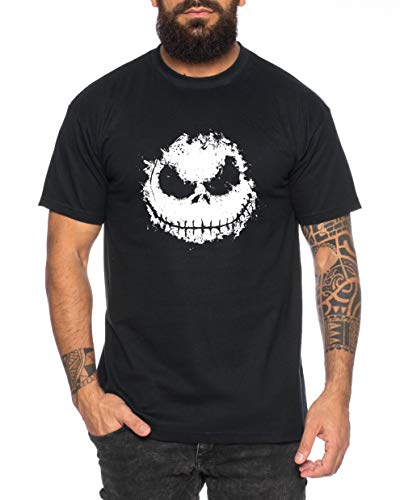 Nightmare - Herren T-Shirt Munch Jack Skellington schrei Christmas Before Weihnachten Edward, Farbe:Schwarz, Größe:XXL von Sambosa
