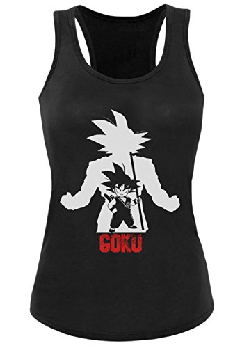 Over Goku Damen Tank Top Goku Dragon Master Son Ball Vegeta Turtle Roshi Db, Farbe:Schwarz;Größe:XL von Sambosa