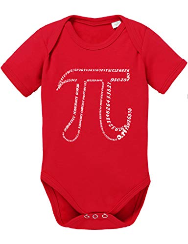 PI Zahl Big Baby Strampler Bang Bio Sheldon Baumwolle Theory Body Jungen & Mädchen 0-12 Monate, Größe:74/7-9 Monate, Farbe:Rot von Sambosa