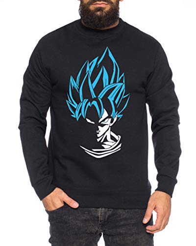 SS Herren Sweatshirt Goku Dragon Master Son Ball Vegeta Turtle Roshi Db, Farbe:Schwarz, Größe:3XL von Sambosa