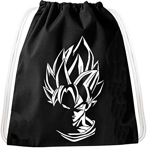 SS Weisse Haare Goku Dragon Rucksack Tasche Turnbeutel Sport Jute Beutel, Rucksack von Sambosa