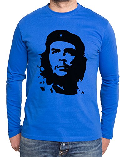 Sambosa Che Guevara Herren Long Sleeve Cuba Libre Comandante, Farbe:Royalblau;Größe:XL von Sambosa