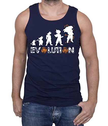Son Goku Evolution Herren Tank Top Goku Dragon Master Son Ball Vegeta Turtle Roshi Db, Farbe:Dunkelblau;Größe:L Son Goku Evolution Herren Tank Top Goku Dragon Master Son Ball Vegeta Turtle Roshi Db, Farbe:Dunkelblau;Größe:L von Sambosa
