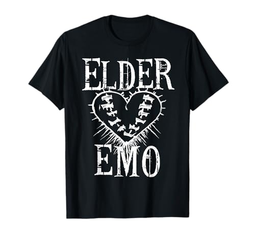 Elder Emo. Alternative Szene, Old Emo Kids Valentine Heart T-Shirt Elder Emo. Alternative Szene, Old Emo Kids Valentine Heart T-Shirt von Same Old Emo