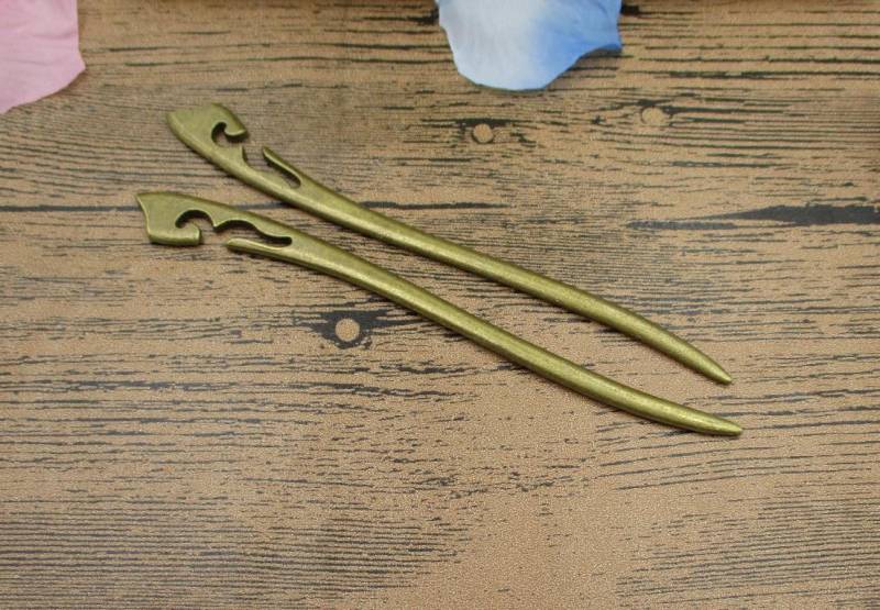 2 Antik Bronze Haarnadeln-Lesezeichen-Vintage Style-Rs695 von SamiCharm
