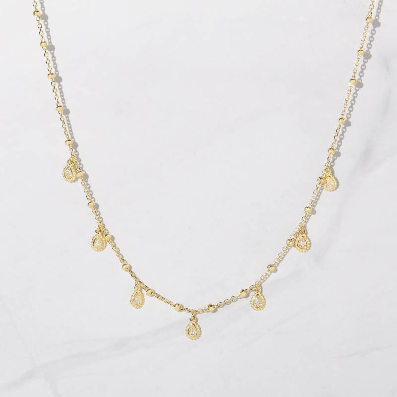 Baumelnde Charme Halskette, Zarte Charm Minimalist Zierliche Geschenk Für Sie, Layering Halskette von SamiJEWELS