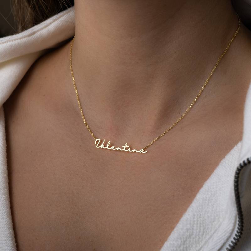 Benutzerdefinierte Name Halskette, Zierliche Namen Personalisierte Geschenk, Schmuck, Geschenk Für Sie, Mama, Gold von SamiJEWELS
