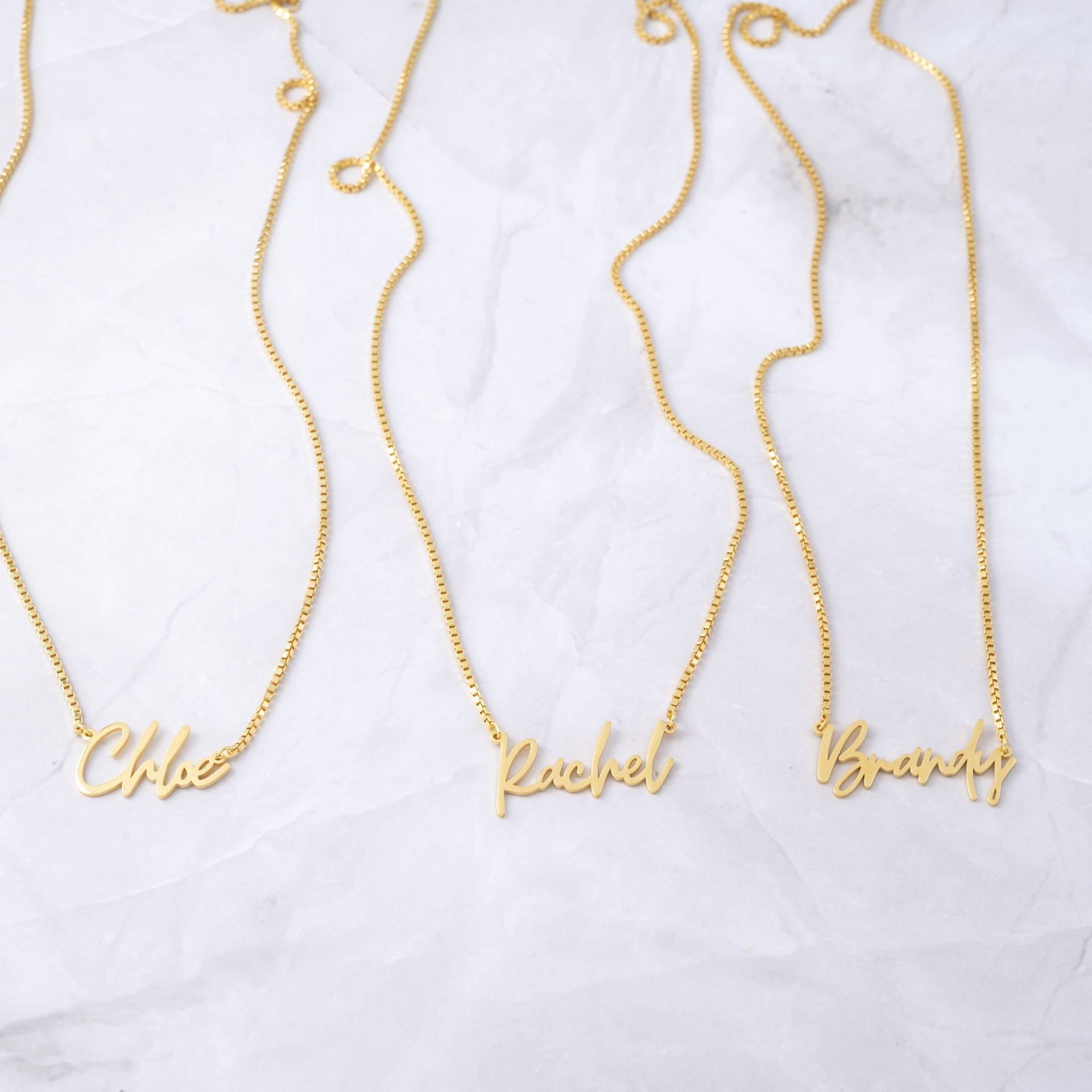 Benutzerdefinierte Name Halskette, Zierliche Namen Personalisierte Geschenk, Schmuck, Geschenk Für Sie, Mama, Gold von SamiJEWELS