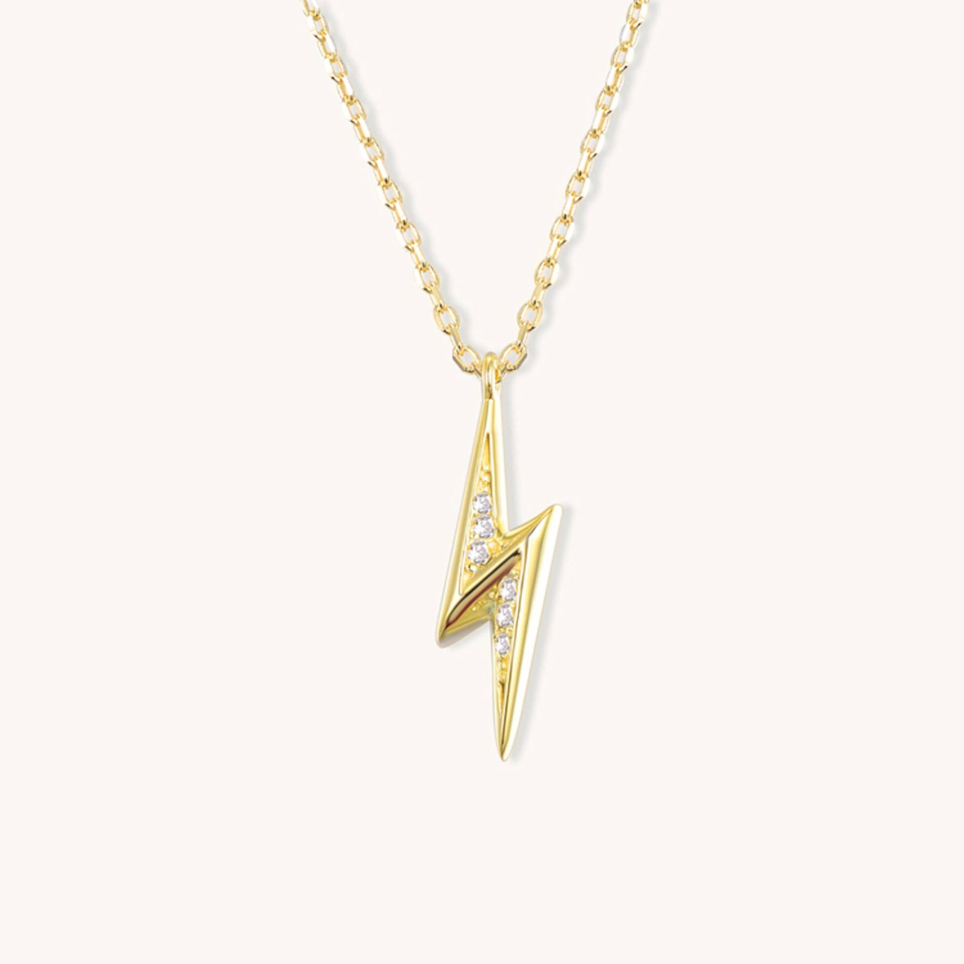 Blitz Halskette, Zierliche Gold Bolt Charme, Zarte Geschenk Für Sie von SamiJEWELS