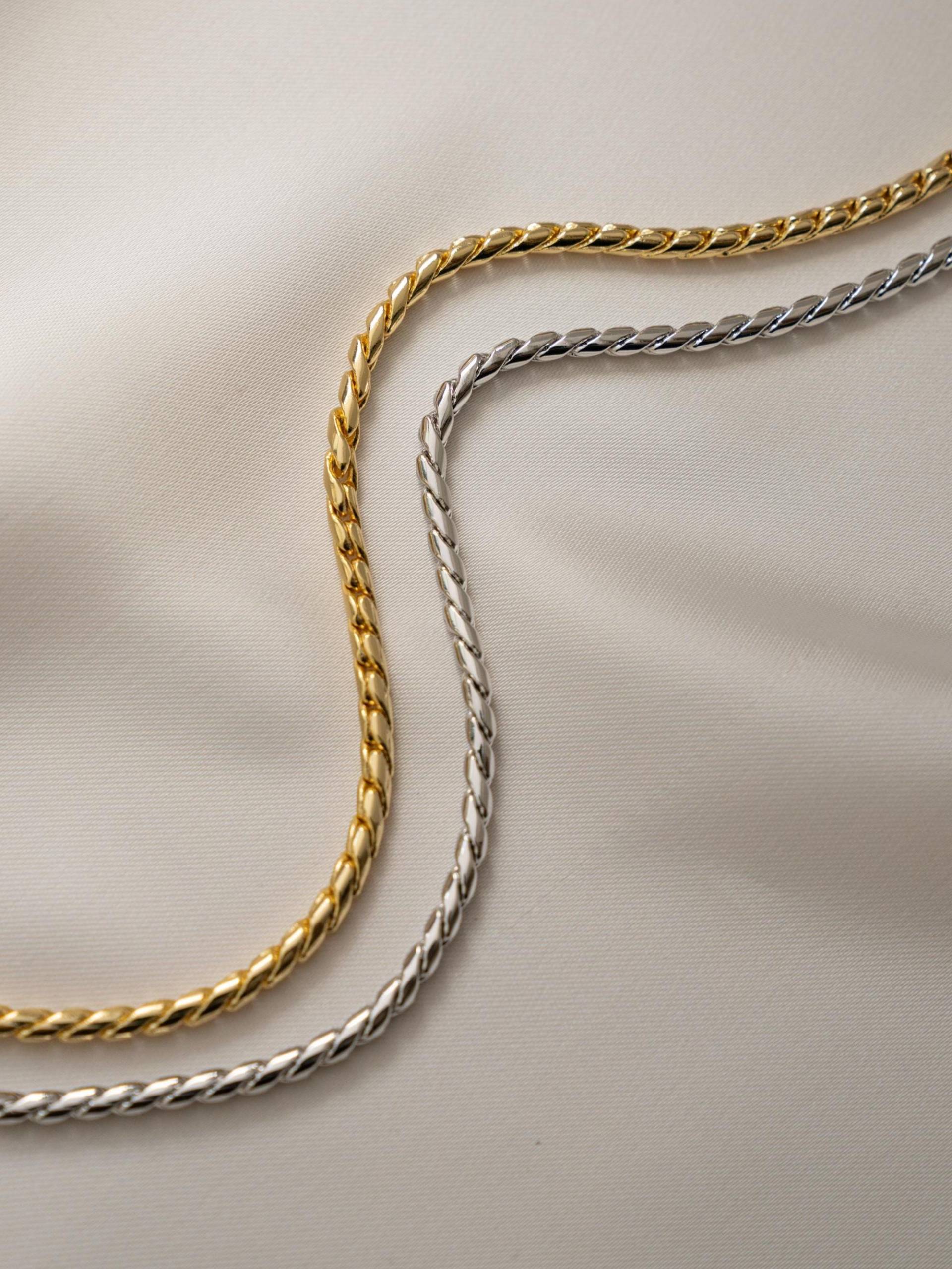 Chunky Ketten-Halskette Von Sami Jewels, Schlangenkette, Statement-Halskette, Seil-Kette, Ketten-Halskette, Stapeln Halskette, Statement-Schmuck von SamiJEWELS