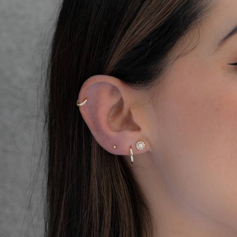 Diamant Ohrstecker, Kleine Zirkonia Gold Silber Geschenk Für Sie von SamiJEWELS