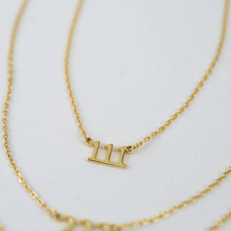Engel Nummer Halskette, 111 222 333 444, Benutzerdefinierte Personalisierte Geschenk, Personalisierter Schmuck, Geschenk Für Sie Mutter von SamiJEWELS