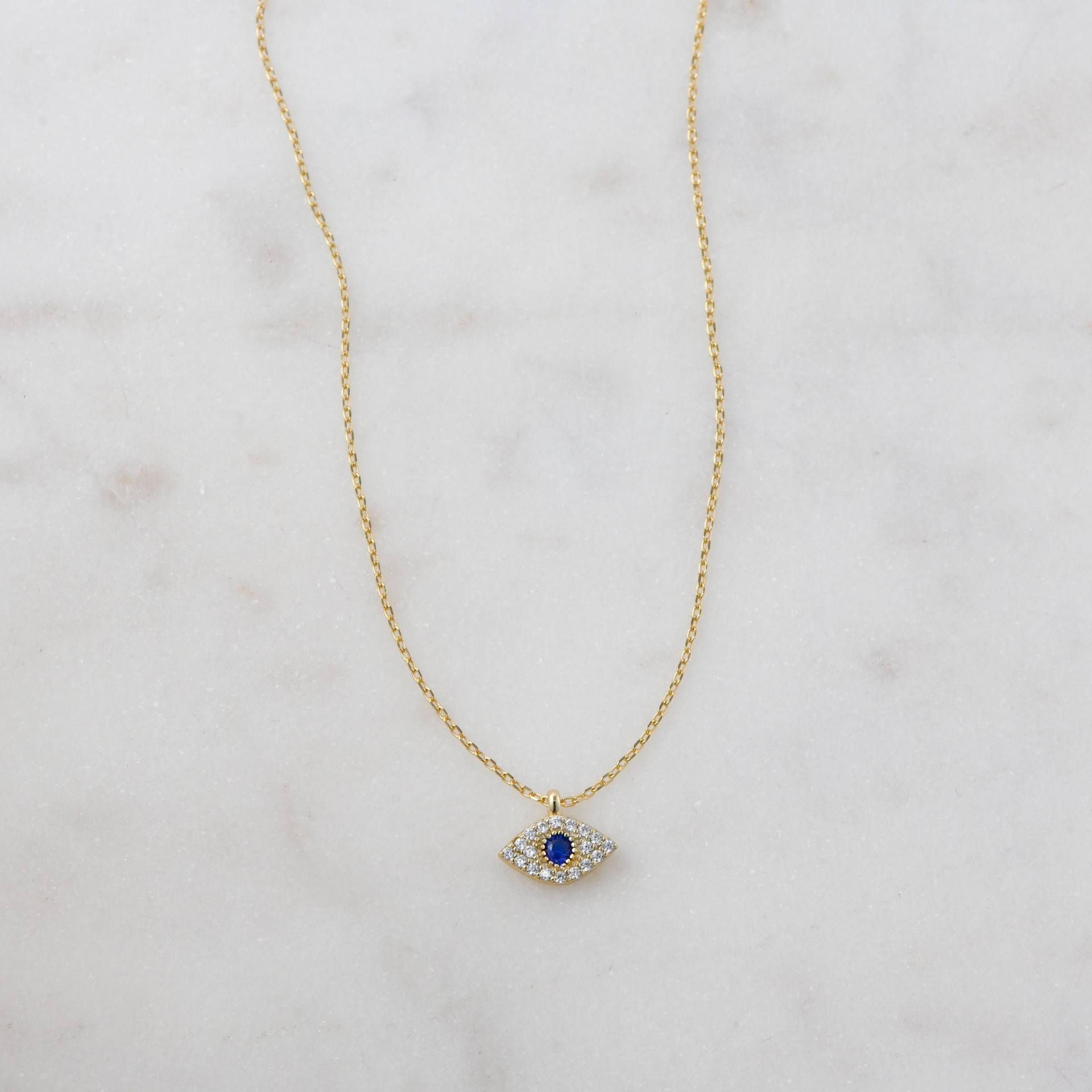 Evil Eye Halskette, Anhänger, Minimalist Schmuck, Geschenk Für Sie von SamiJEWELS