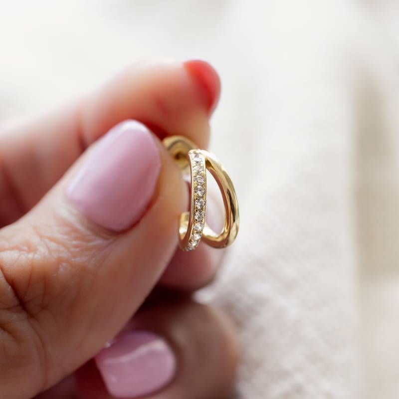 Gold Creolen, Hoop Ohrringe, Silber Huggies, Huggie Kleine Ohrringe Für Frauen, Geschenk Sie von SamiJEWELS