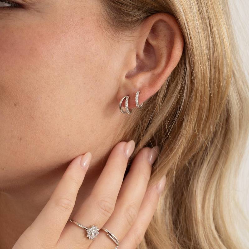 Gold Creolen, Hoop Ohrringe, Silber Huggies, Huggie Kleine Ohrringe Für Frauen, Geschenk Sie von SamiJEWELS