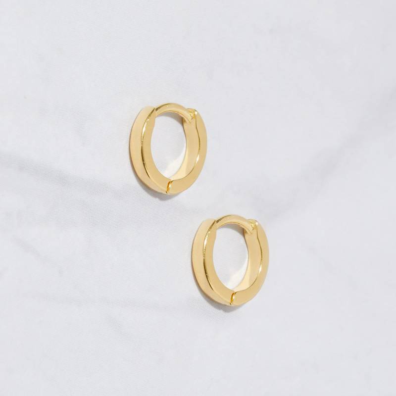 Gold Creolen Ohrringe Huggie Kleine Silber Huggies Brautjungfer Geschenk von SamiJEWELS