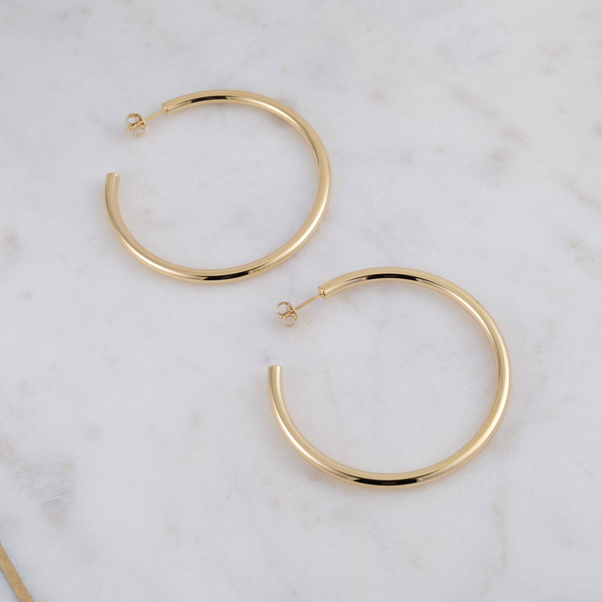 Große Creolen, Gold Silber Statement Ohrringe, Geschenk Für Sie von SamiJEWELS