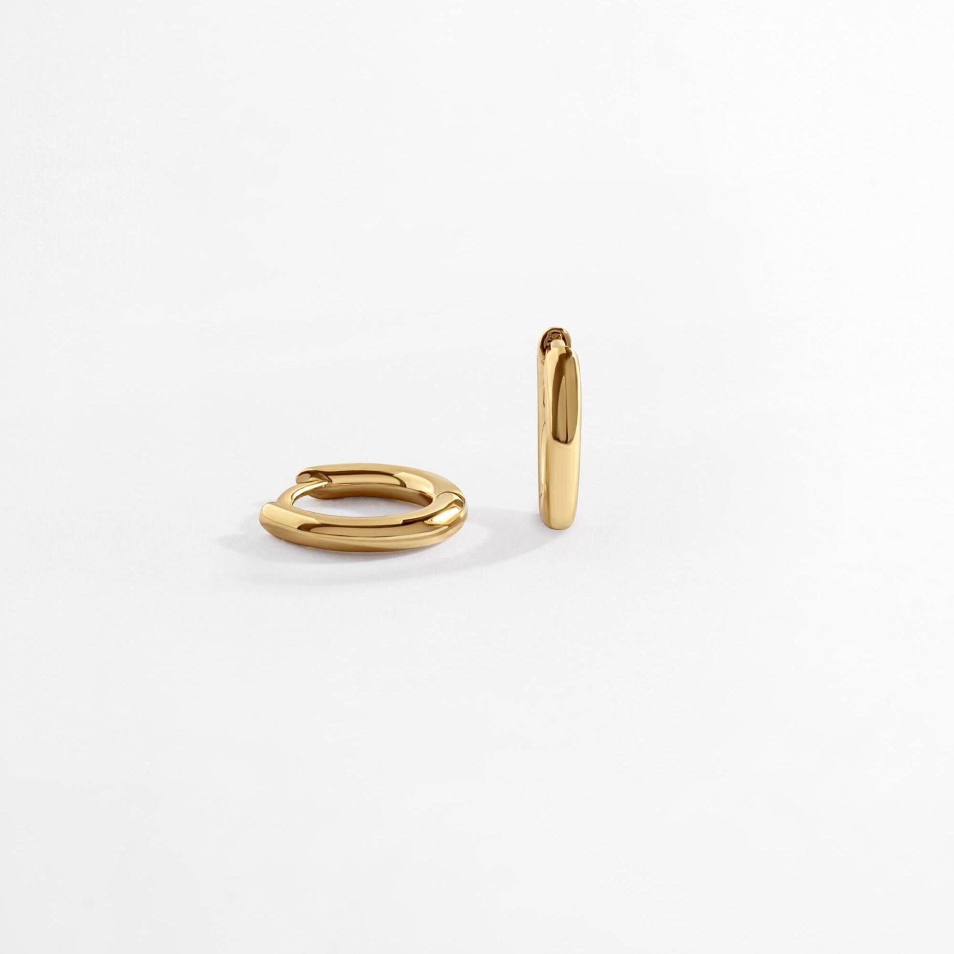 Huggie Ohrringe, Solid Gold Verkauft Echt 14K Schmuck, Kleine Hoop Ohrringe von SamiJEWELS