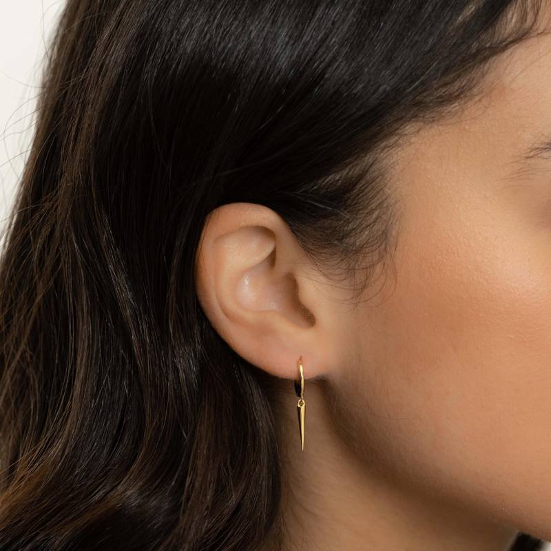 Huggie Ohrringe, Spike Hoop Mini Hoop, Tropfen Baumeln Einzigartige Ohrringe Zierliche Ohrring Geschenk Für Sie von SamiJEWELS