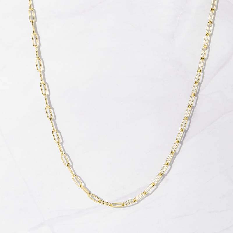 Kette Halskette, Büroklammer Ketten-Glieder-Halskette, Gold Ketten-Halskette, Glieder-Kette, Minimalist Geschenk Für Sie von SamiJEWELS