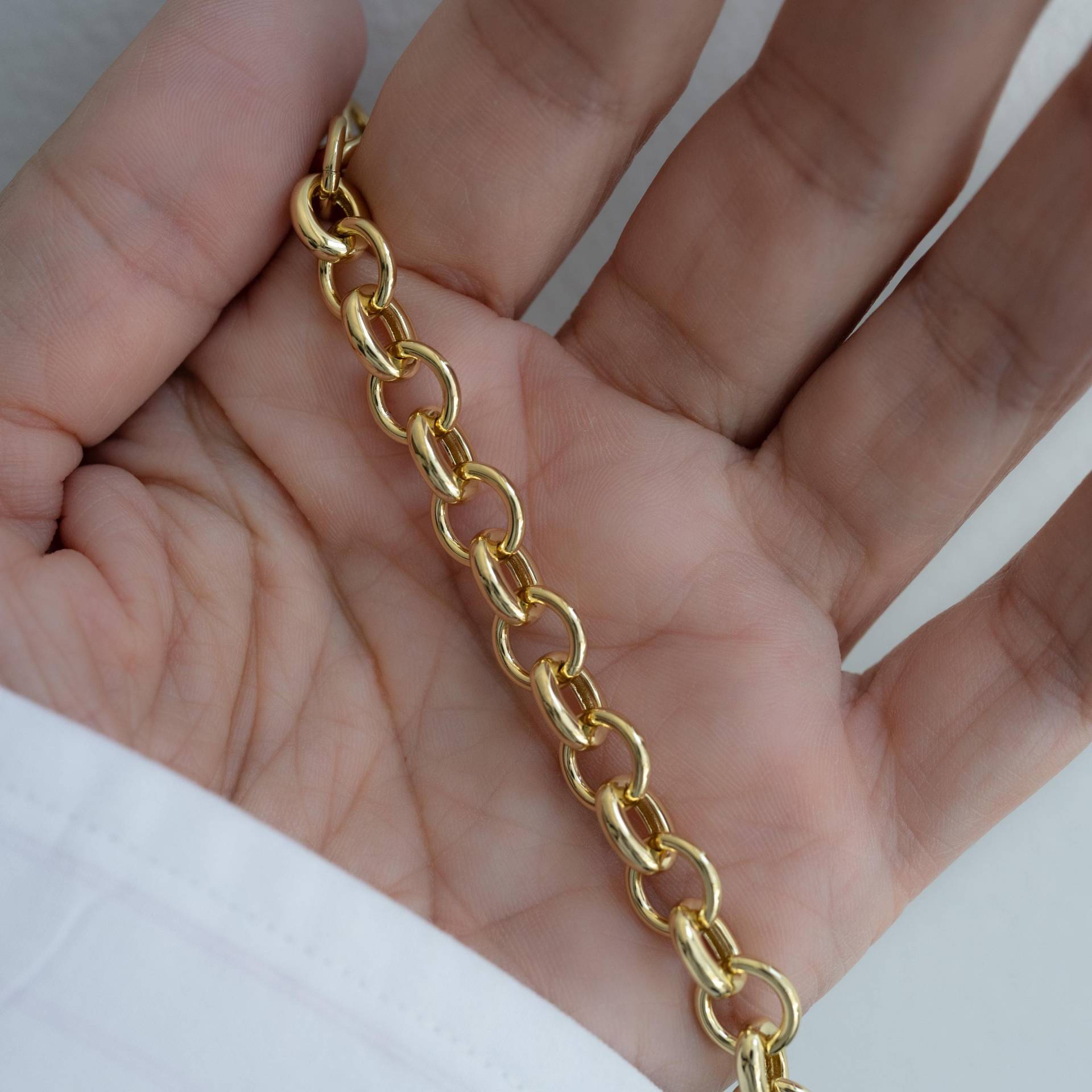 Kettenarmband, Vintage Armband, Statement Schmuck, Gold Trendy Geschenk Für Sie, Chunky Schmuck von SamiJEWELS