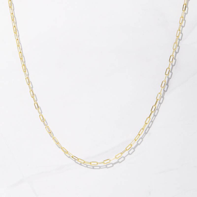 Kleine Büroklammer Halskette, Ketten-Halskette, Ketten-Glieder-Halskette, Gold-Kette Gold Gliederkette, Minimalist Halskette von SamiJEWELS