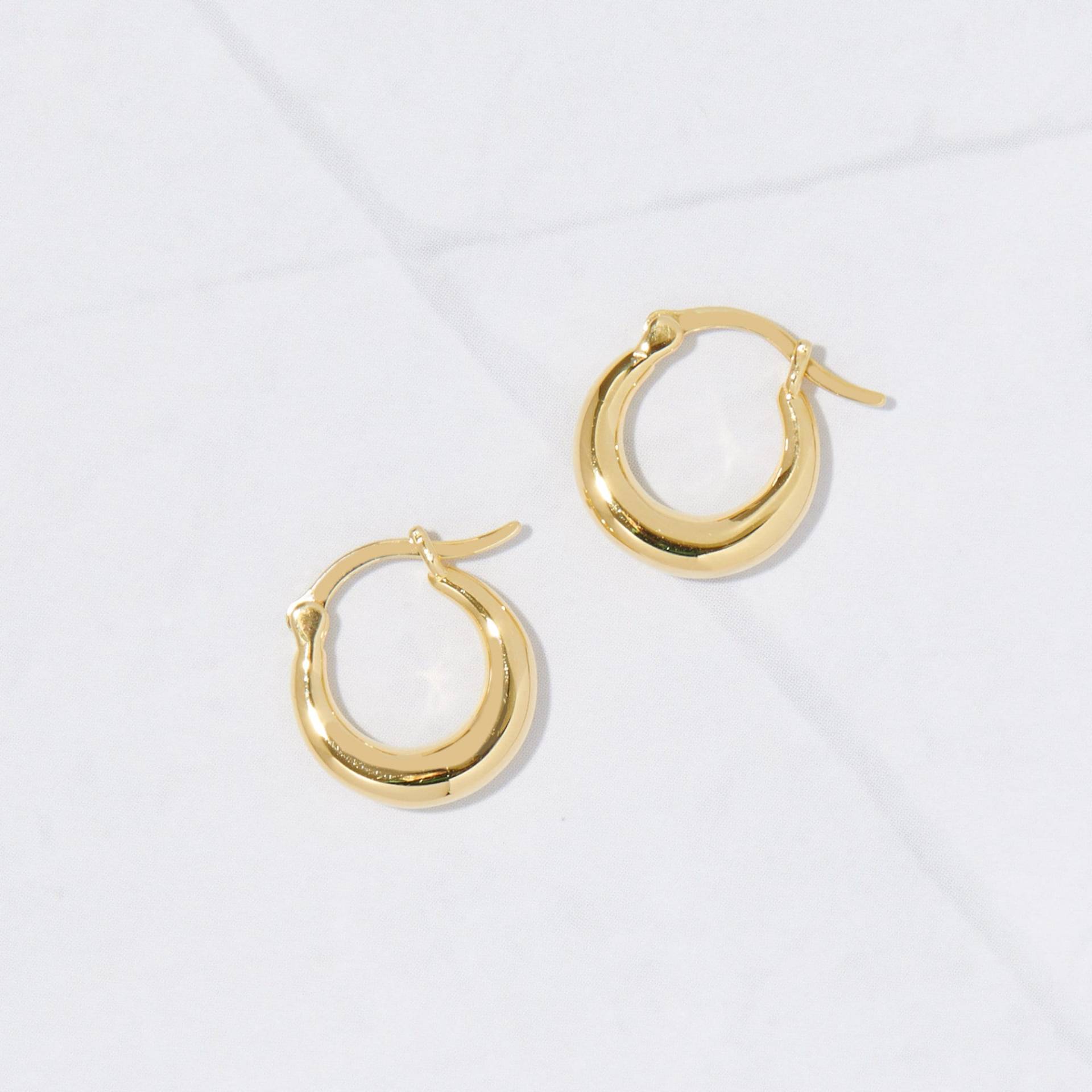 Kleine Creolen, Gold Hoops, Kleine Huggies, Huggie Ohrringe, Geschenk Für Sie von SamiJEWELS