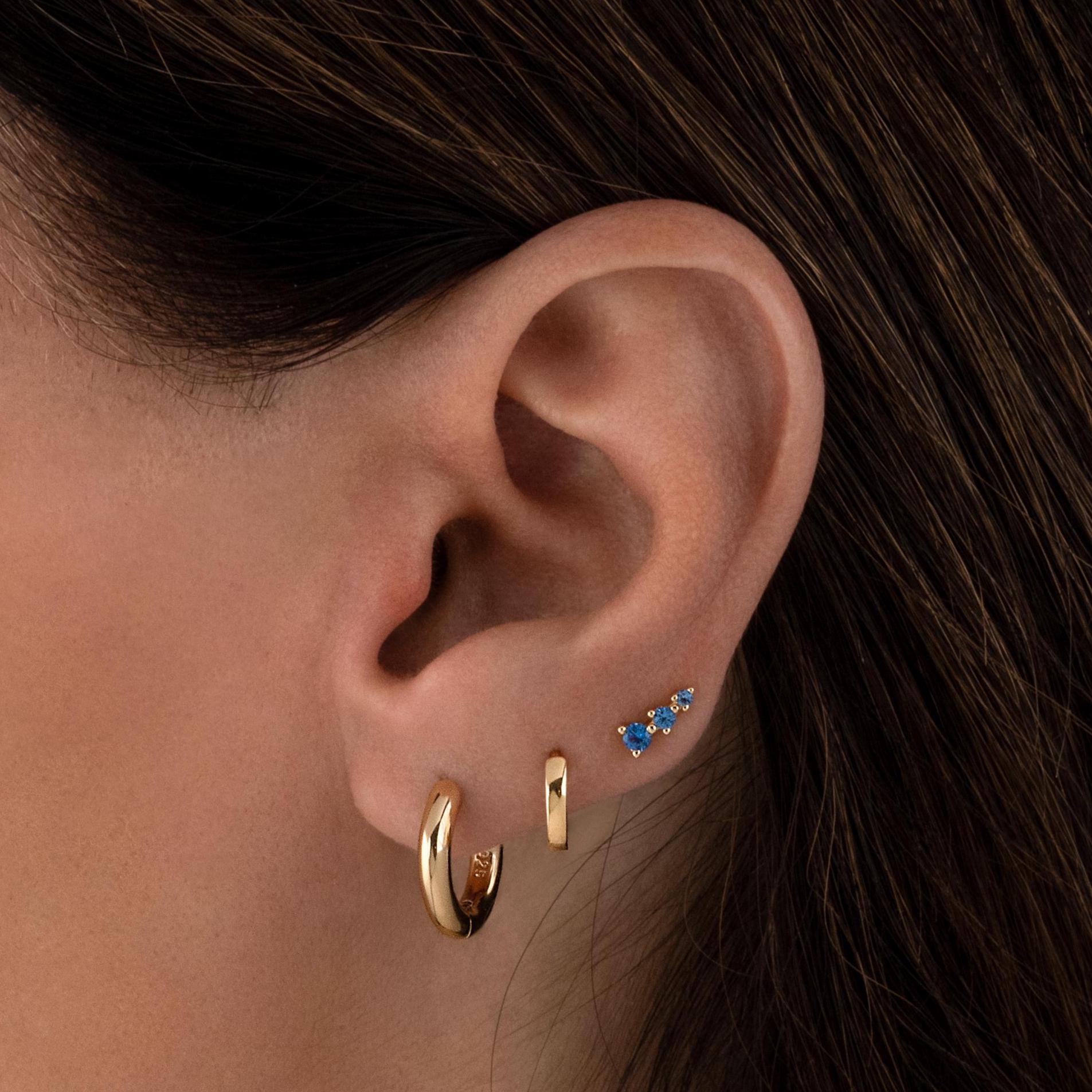 Kleine Creolen, Huggie Silber Gold Huggies, Kleine Ohrringe, Geschenk Für Sie von SamiJEWELS